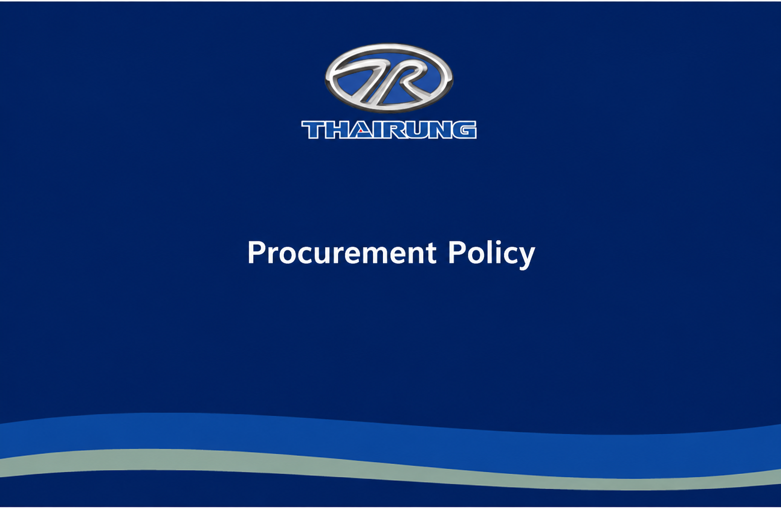 procurement policy